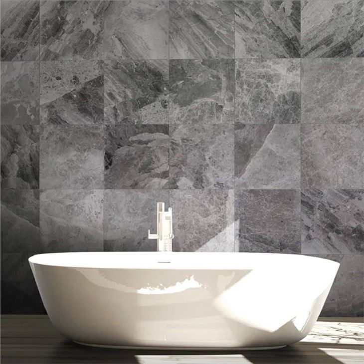Atlantic Grey Marble Bathroom
