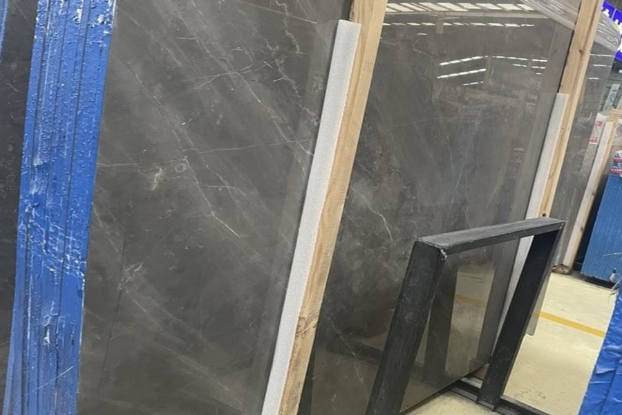 Amani Grey Marble Gangsaw Slab Amani Grey Marble Gangsaw Slab